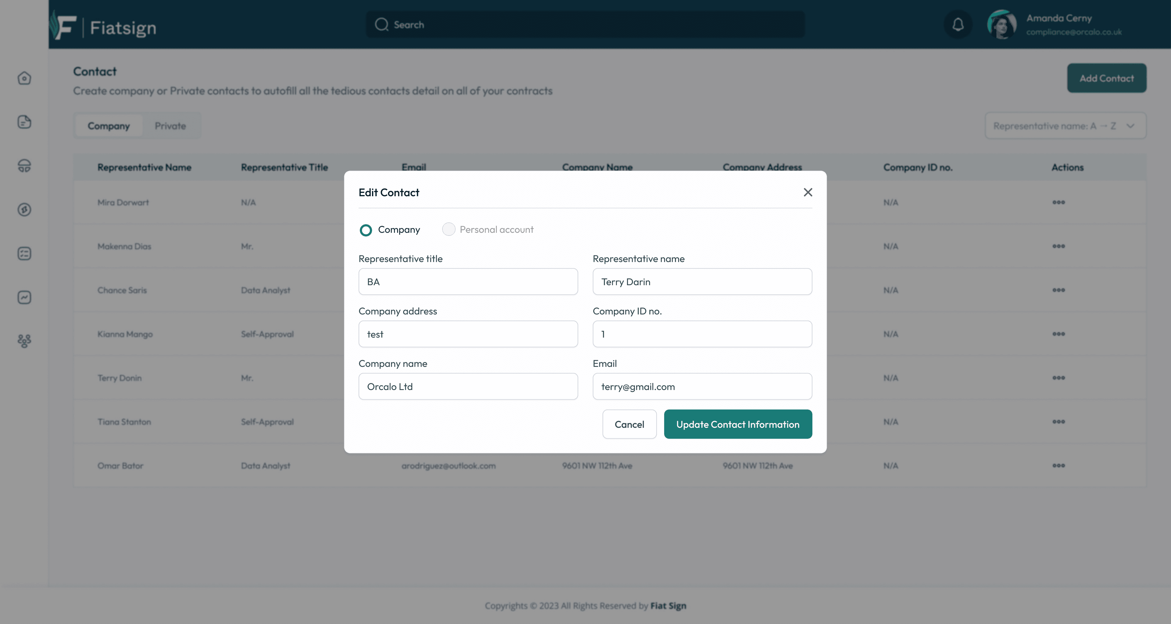 Contact Management